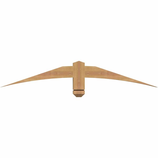 Ekena Millwork Bellingham Timber Gable Bracket, Western Red Cedar, 48"W x 8"H x 3 1/2"D x 3 1/2"F, 4/12 Pitch GBW048X08X0404BEL00SWR - main